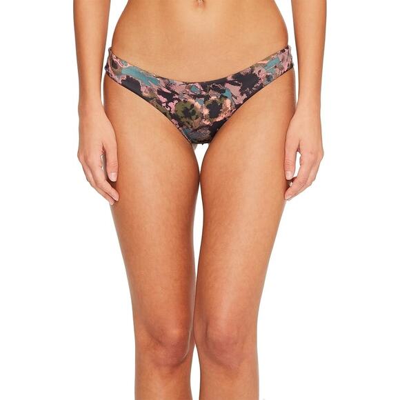 RVCA Women's Standard Camo Floral Cheeky Bikini Bottom sz S - Picture 1 of 2